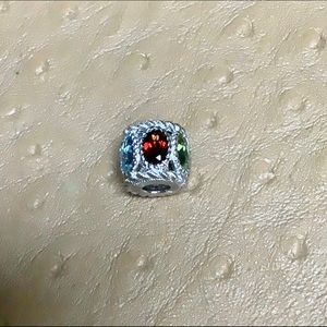 😍Judith Ripka 925 Silver Gemstone Slide Charm😍 NWOT